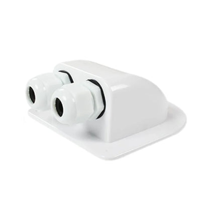 Boîte de presse-étoupe d'entrée de fil de toit simple/Double trou panneau solaire toit camping-car blanc noir caravane boîte de jonction de voiture solaire RV Yacht voiture