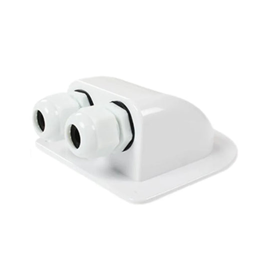 Boîte de presse-étoupe d'entrée de fil de toit simple/Double trou panneau solaire toit camping-car blanc noir caravane boîte de jonction de voiture solaire RV Yacht voiture