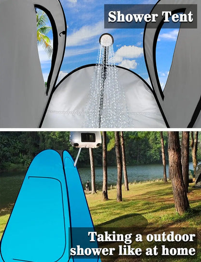 Tente d'abri Pop-Up Portable, Camping en plein air, plage, douche privée, toilettes, tente à langer, abri contre la pluie et le soleil avec fenêtre
