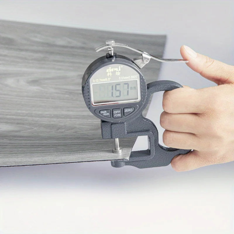 Paquet de 12 carreaux de sol en vinyle auto-adhésifs, revêtement et bâton imperméable, revêtement de sol en PVC aspect bois pour chambre à coucher, salon, décoration de la maison