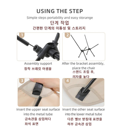 TARKA – ensemble de chaises de Camping pliables, légères, ultralégères, pour sac à dos, lune, pour jardin, pique-nique, plage, pêche