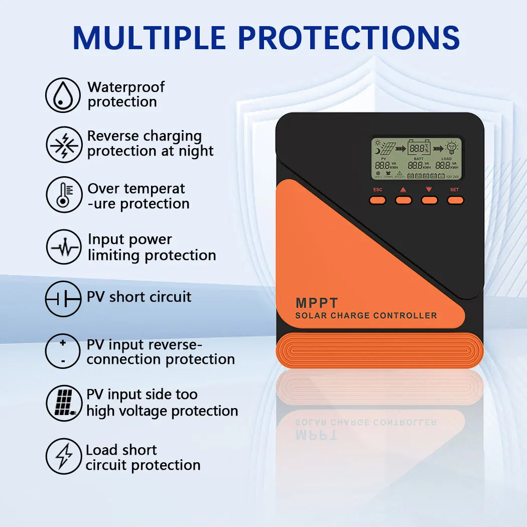 [Livraison rapide] Y & H MPPT 20A 40A 60A contrôleur de Charge solaire panneau solaire régulateur de Charge solaire 12V 24V plomb-acide/Lithium