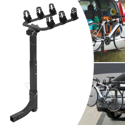 Porte-vélo porte-vélo supports de porte-vélo, support de vélo d'attelage de 2 pouces avec cadre en acier pliable, porte-vélo robuste