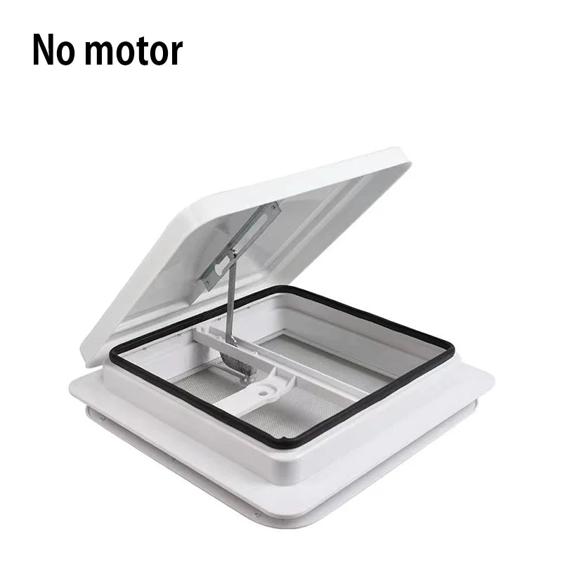 TYTXRV 14 "X 14" DC12V RV toit évent caravane Simple Ventilation ventilateur d'échappement couvercle blanc pour voyage remorque camping-car salle de bain