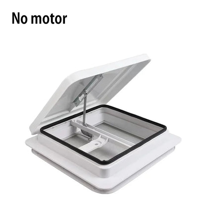 TYTXRV 14 "X 14" DC12V RV toit évent caravane Simple Ventilation ventilateur d'échappement couvercle blanc pour voyage remorque camping-car salle de bain