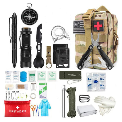 Trousse de premiers secours de survie, ensemble complet de survie, équipement de plein air Molle, Kits d'urgence, sac de traumatologie, Camping randonnée, sac d'aventures IFAK