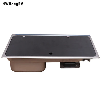 Cuisinière à gaz universelle pour camping-car RV |   Cuisinière en acier inoxydable avec évier pour bateaux, camping-car, cuisines extérieures et plus encore, livraison rapide