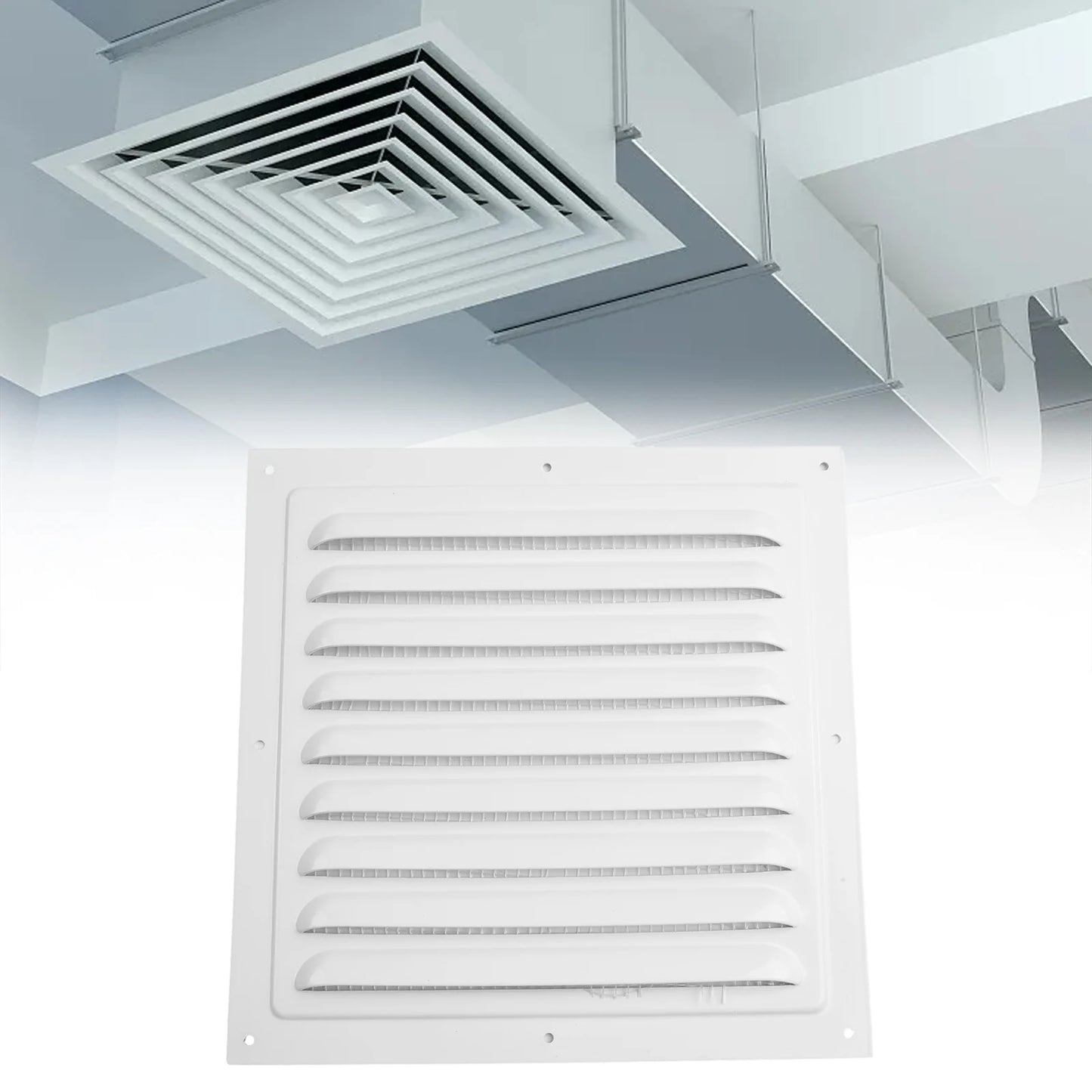 Grille d'aération en métal, couvercles de Ventilation, Grilles en aluminium, conduit de chauffage, évents de refroidissement, plaque d'écran anti-insectes, évents d'air