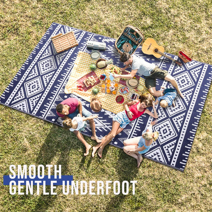 Kitinjoy Tapis extérieurs imperméables Tapis de paille en plastique extérieur Tapis de patio Boho Tapis extérieurs intérieurs pour patio Camp Pique-nique Balcon