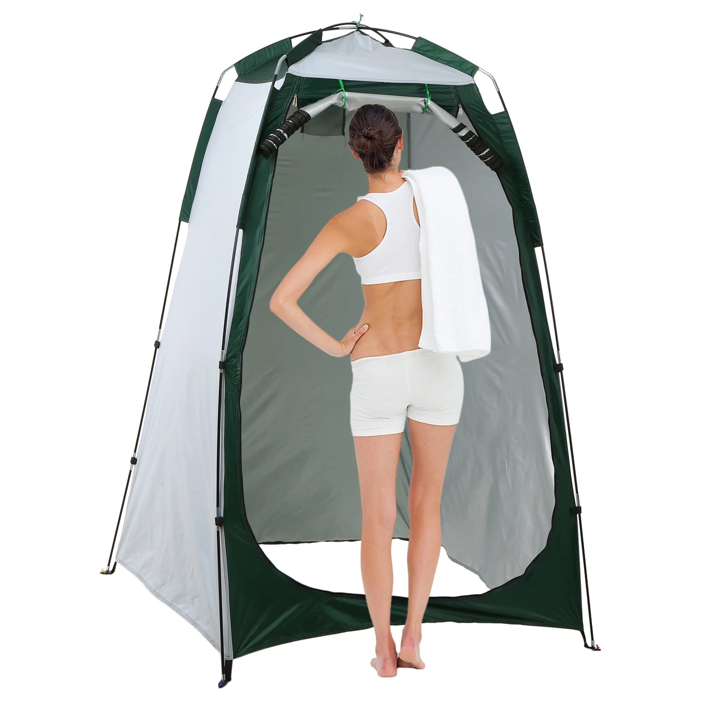 Tente à langer Portable pour douche de plage, abri de pluie et de soleil, abri de confidentialité avec fenêtre pour Camping en plein air, salle de bain