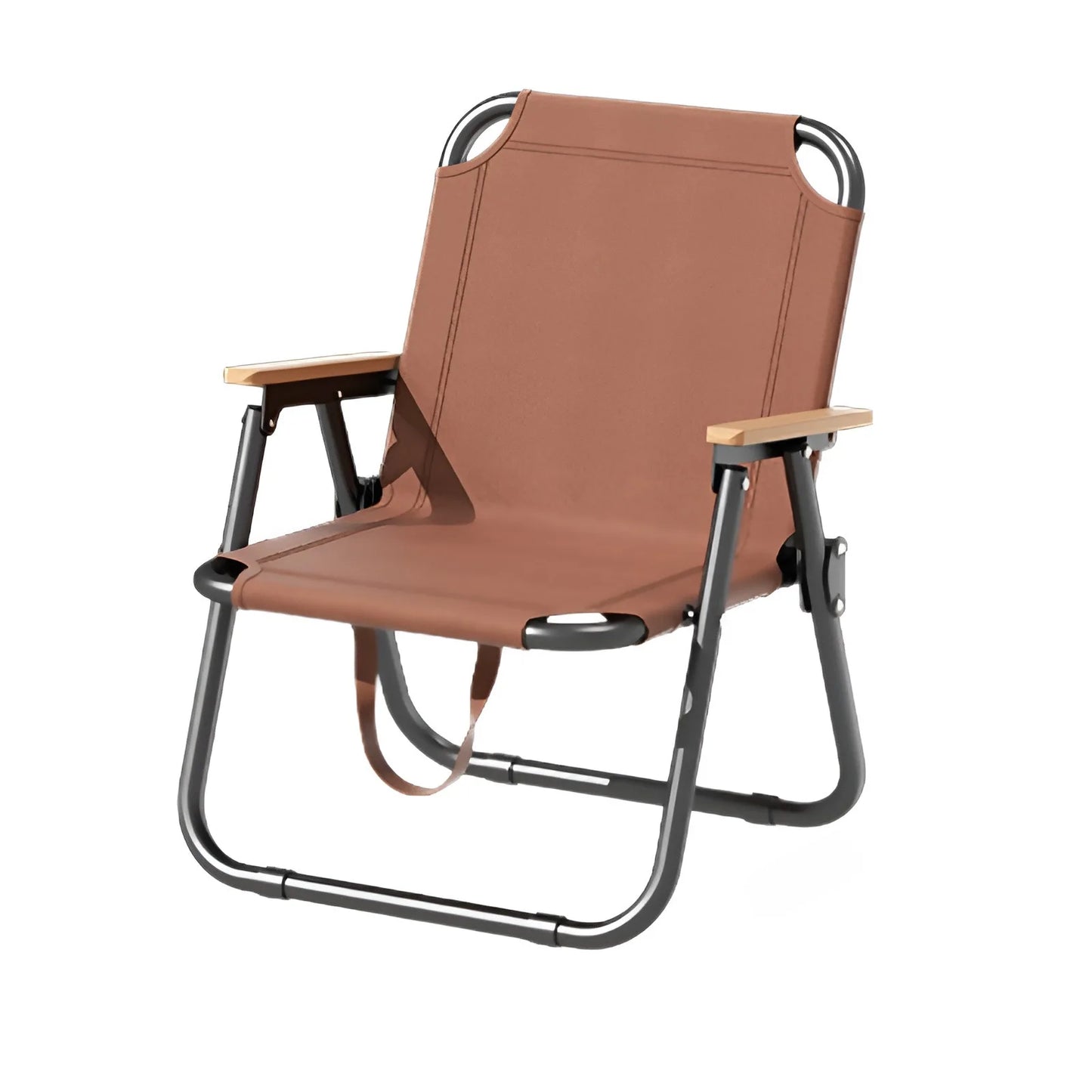 Chaise de Camping Portable pique-nique chaise en tissu Oxford chaise de pêche de plage chaise de plage pliante extérieure avec tapis antidérapant en aluminium noir