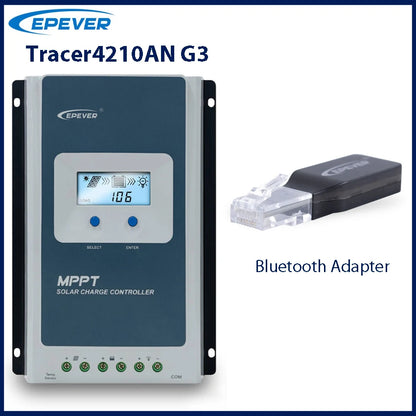 Contrôleur de Charge solaire MPPT 40A, tension de batterie 12V 24V, panneau solaire maximum, régulateur EPEVER 100V avec moniteur de données MT52