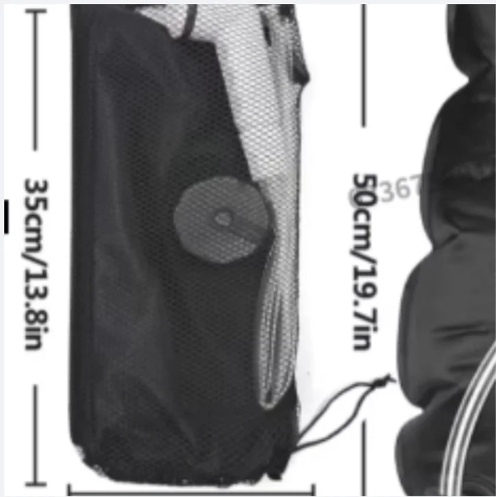 Sac de douche solaire 20L chauffage solaire extérieur Premium Camping sac de douche température de l'eau chaude 45 ° C avec pomme de douche à tuyau amovible