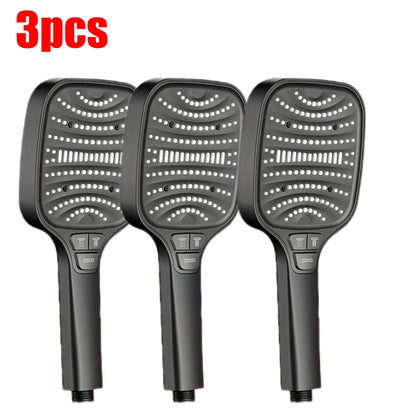 Pommeau de douche Turbo pressurisé, 8 Modes, grand panneau de 12cm, pomme de douche à économie d'eau, antidéflagrant, filtre ABS épais