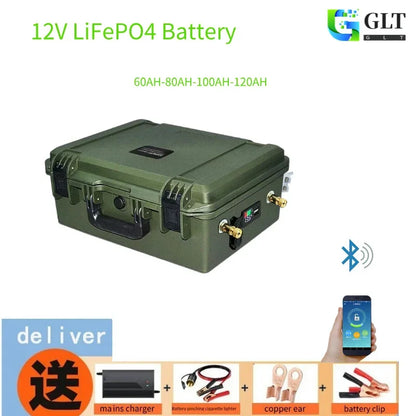 Batterie LiFePO4 12V 120AH 100AH 80AH 60AH, batterie lifepo4 120ah, 100ah, 80ah, batterie Lithium fer phosphate 12v