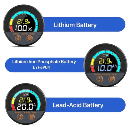 ABSU – testeur de batterie étanche IP67, 10-100V, avec Shunt 100A, moniteur de capacité d'économie d'énergie V/A/Soc/Ah pour Lithium, Lifepo4