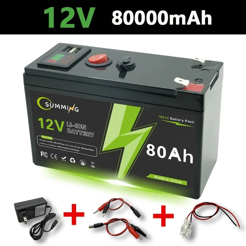 LiFePO4 12V 150Ah  Rechargeable Lithium Battery,Built-in BMS,Perfect for Ride on Toys,solar panels,Fish Finders,Power Wheels