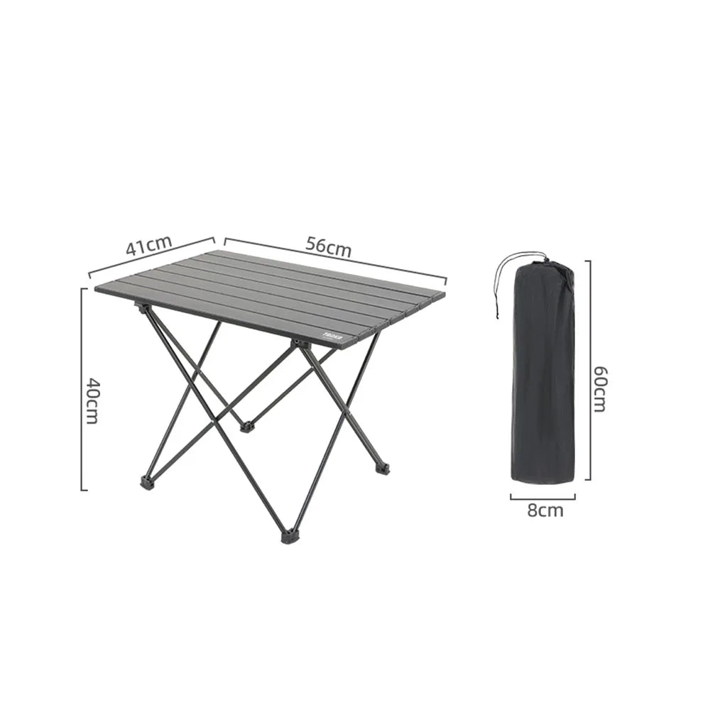 TARKA Camping en plein air Table pliante fête pique-nique barbecue Portable bureau pliable haute résistance ultraléger en aluminium Table Portable