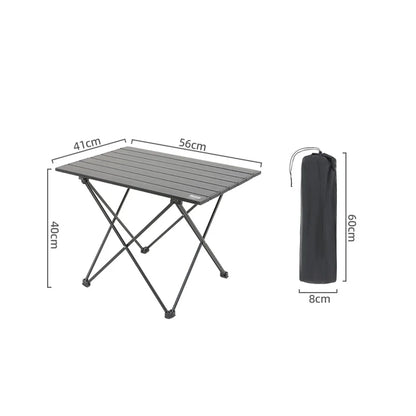TARKA Camping en plein air Table pliante fête pique-nique barbecue Portable bureau pliable haute résistance ultraléger en aluminium Table Portable