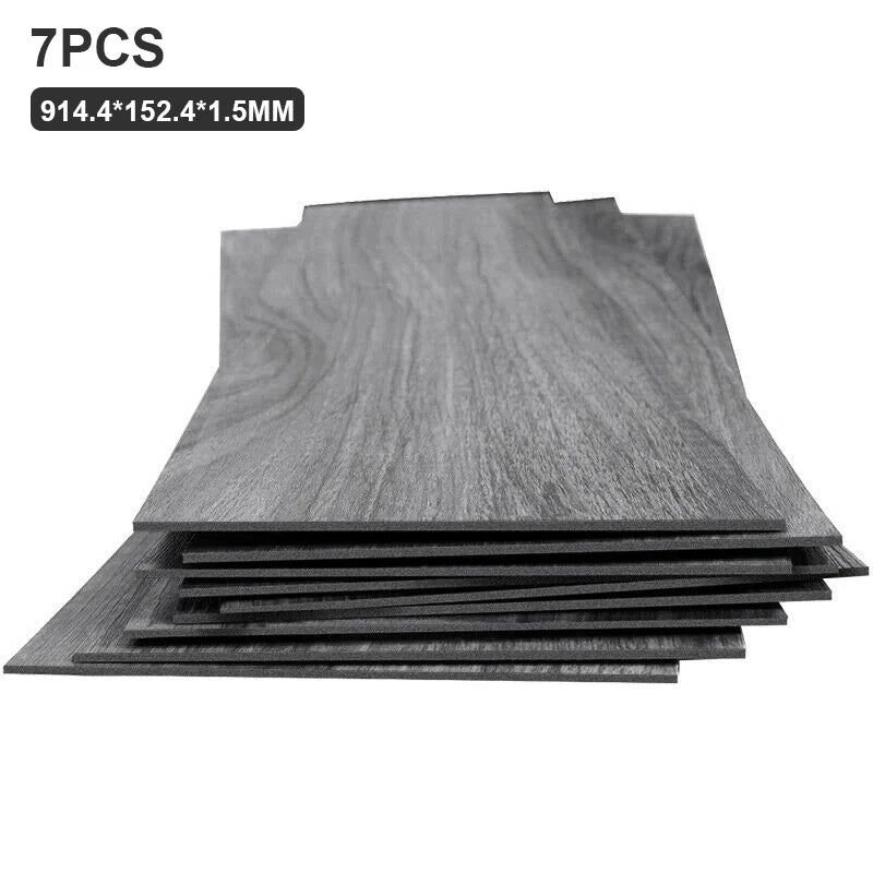 Autocollants muraux auto-adhésifs en PVC, 28/7 pièces, Grain de bois, papier peint pour salon, toilettes, cuisine, décoration de sol, autocollant étanche