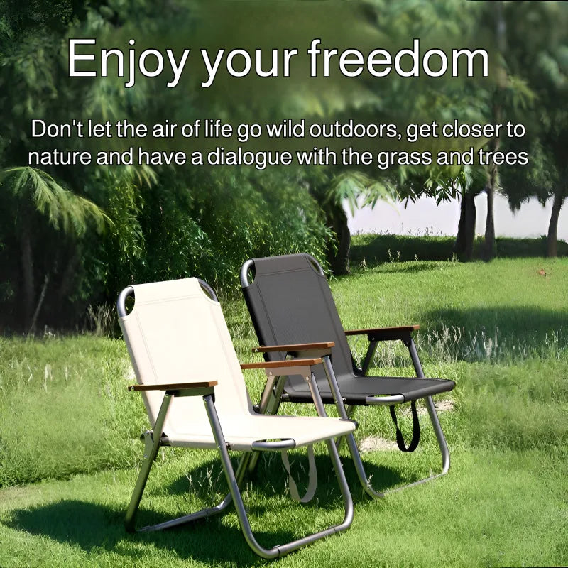 Chaise de Camping Portable pique-nique chaise en tissu Oxford chaise de pêche de plage chaise de plage pliante extérieure avec tapis antidérapant en aluminium noir