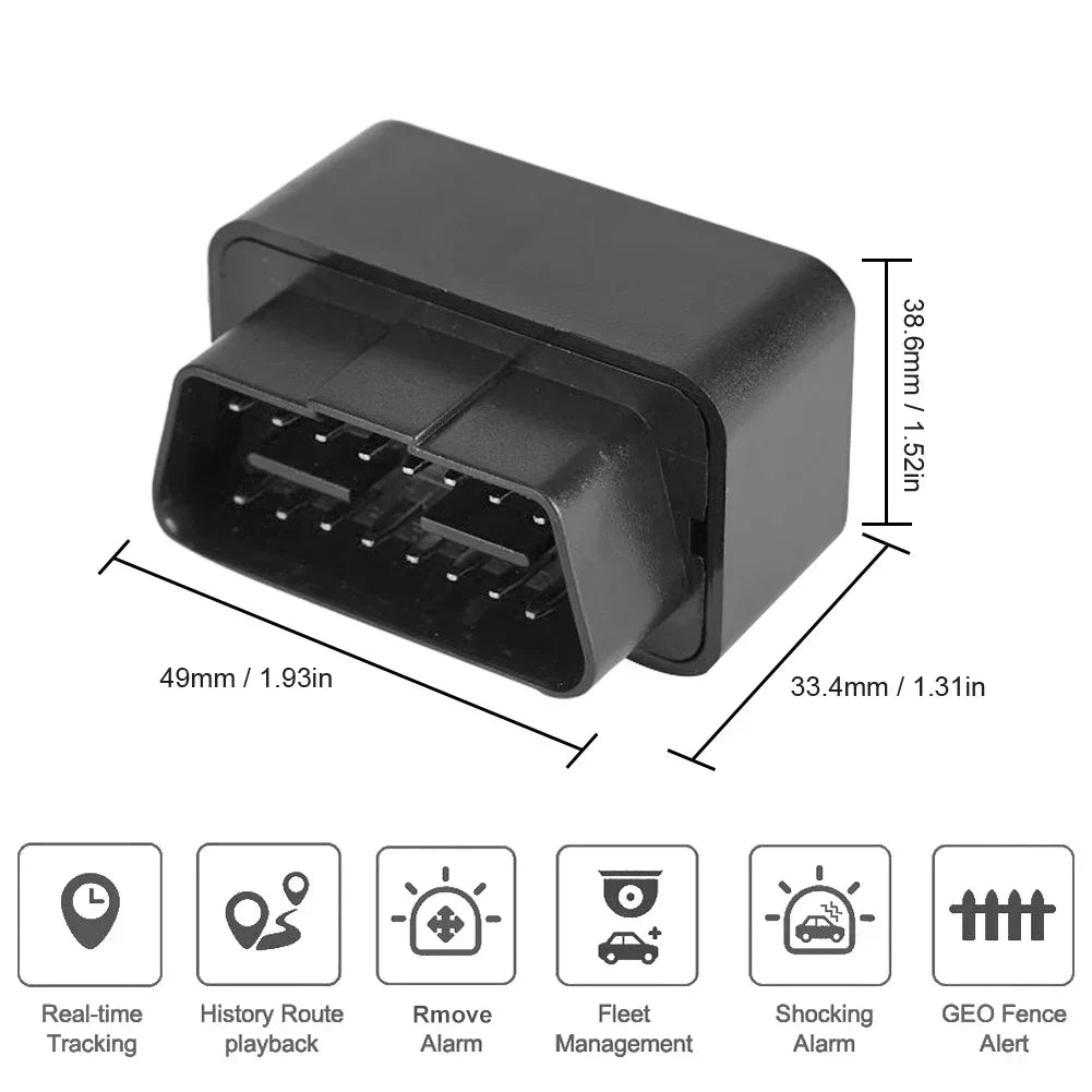 Mini traceur GPS 2G 4G, 12V-24V, dispositif de suivi d'alarme antivol pour voiture, appel SMS, localisateur de géofence, application gratuite pour iOS et android
