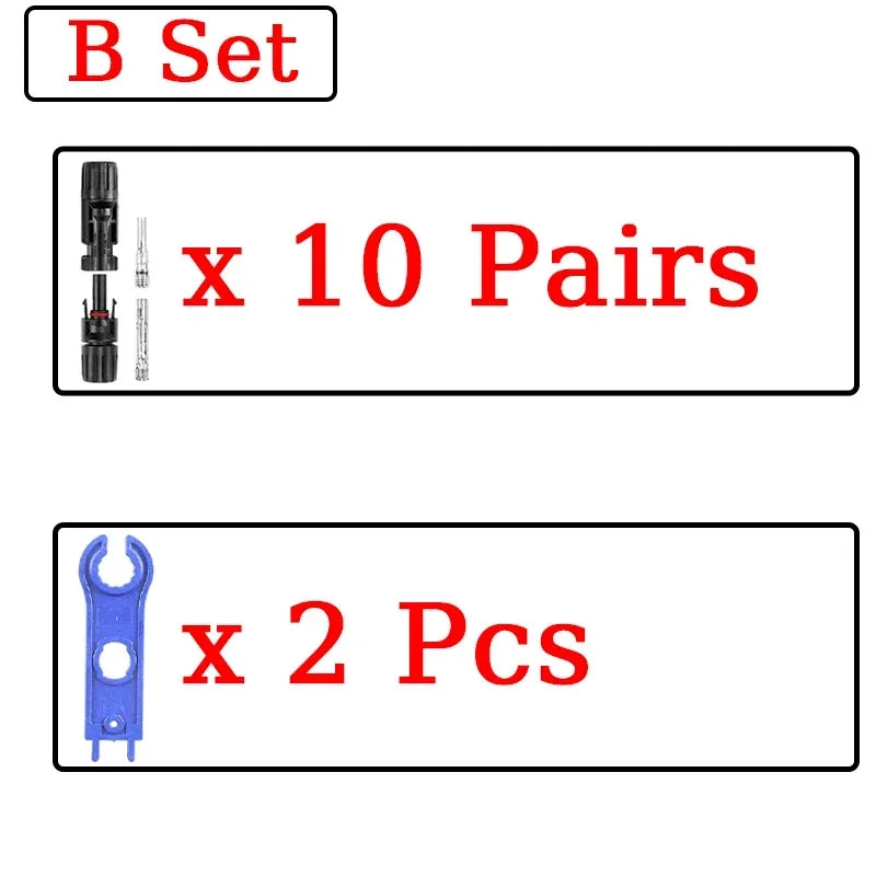 1/5 ensembles de connecteurs solaires photovoltaïques IP67 Y/T Type 30A 1000V, Kit de branche 3-7 voies pour câble PV/MC, Module de batterie 2.5/4/6 mm2