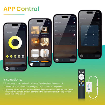 DC 5V 12V 24V 3500K 4500K 5000K 5500K 6000K CCT variateur 12 touches RF Bluetooth APP télécommande variateur pour CCT COB LED bande lumineuse