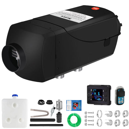 Chauffage à air diesel portable avec moniteur numérique, chauffage de stationnement, économie de carburant et efficace, camions, bateau, camionnette, voiture, 12V, 5KW, 5000W, 24V