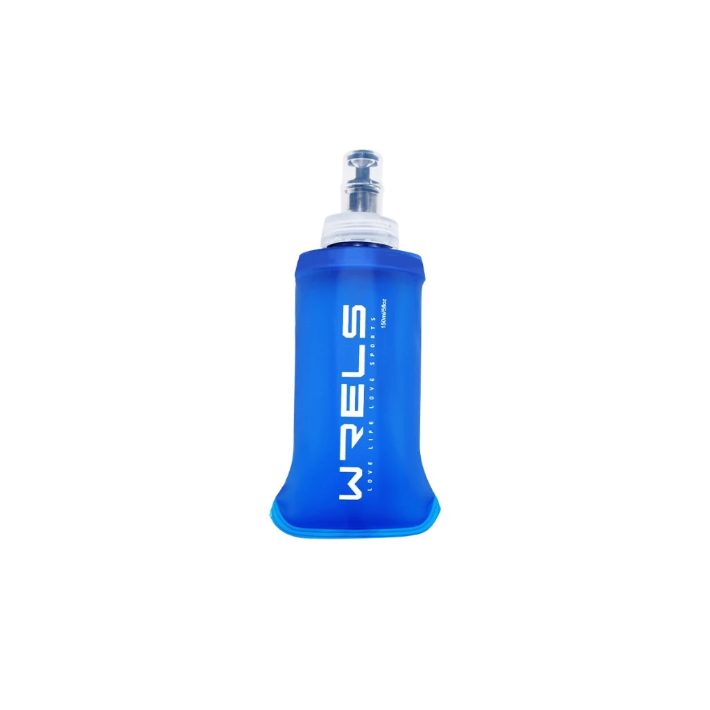 WRELS bouteille d'eau pliable en Silicone en plein air voyage Sport course cyclisme bouilloire bouteille d'eau sans BPA 500 ml avec paille