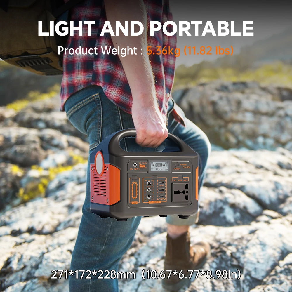 Gaiaray – centrale électrique Portable 500W 300W, Batteries solaires LiFePo4 220V 460wh 256wh, alimentation de stockage d'énergie pour Camping en plein air RV