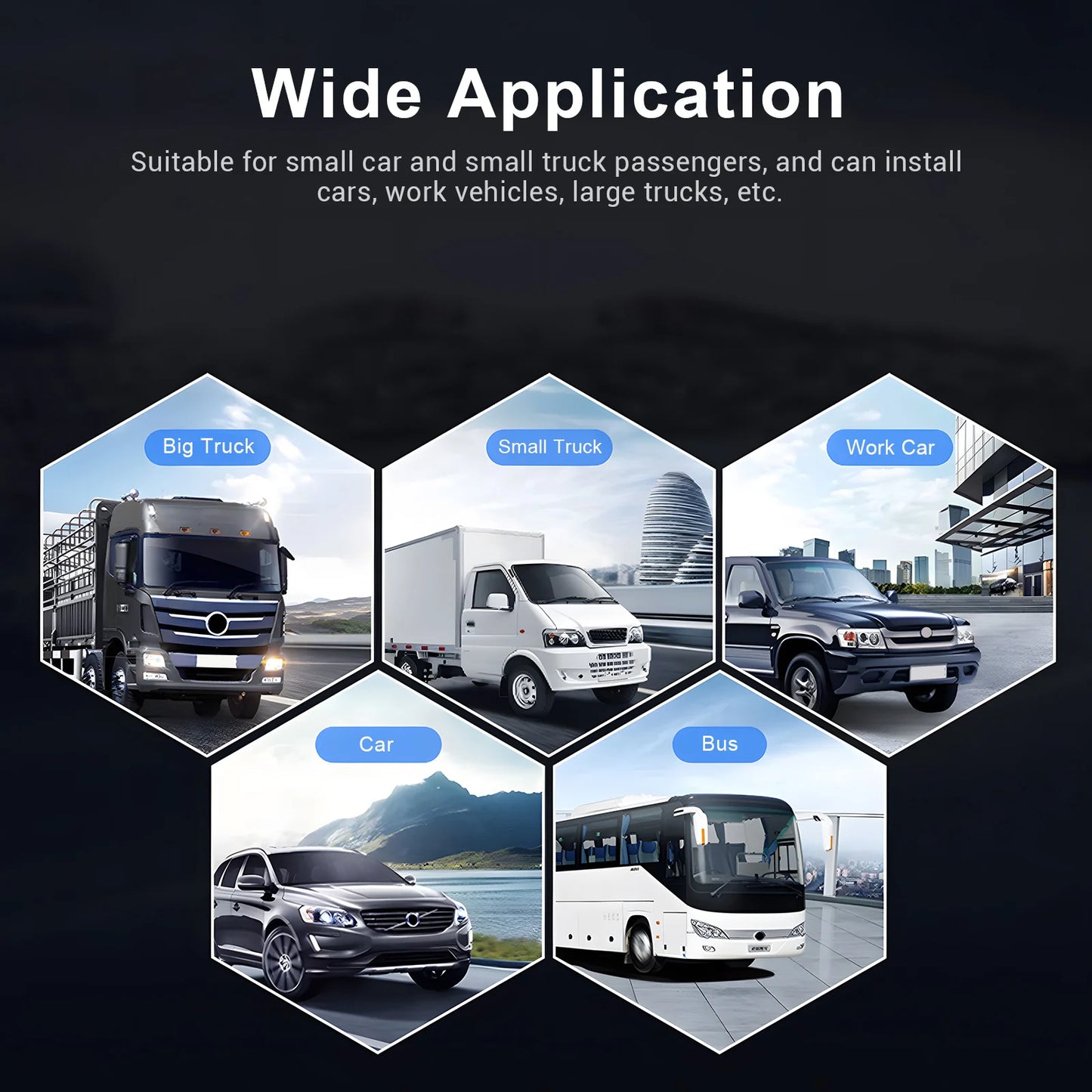 Podofo caméra de recul de voiture WiFi sans fil bande solaire batterie 1080P Vision nocturne infrarouge caméra de sauvegarde magnétique pour universel