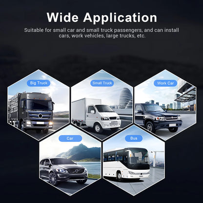 Podofo caméra de recul de voiture WiFi sans fil bande solaire batterie 1080P Vision nocturne infrarouge caméra de sauvegarde magnétique pour universel