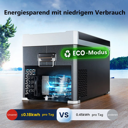 KROAK 30L 40L réfrigérateur de voiture 12V 24V DC congélateur Portable avec adaptateur AC110-240V compresseur de boîte fraîche double Zone pour le Camping