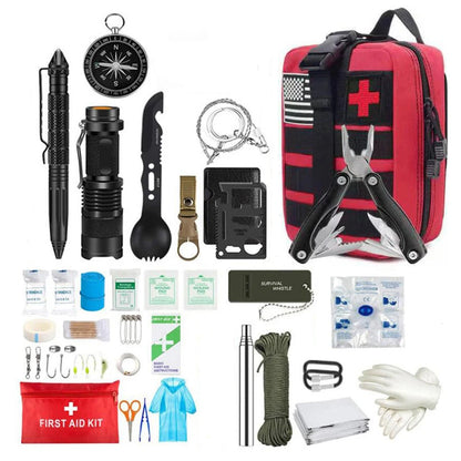 Trousse de premiers secours de survie, ensemble complet de survie, équipement de plein air Molle, Kits d'urgence, sac de traumatologie, Camping randonnée, sac d'aventures IFAK