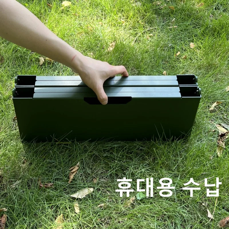 Table de Camping pliante légère et Portable en alliage d'aluminium, support de rangement, support de four latéral, équipement de Camping frais