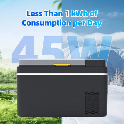 Powland-Réfrigérateur électrique portable pour voiture, 30L, 12V, compresseur, réfrigérateur, congélateur 12, 24V DC, 100-240V AC, refroidisseur pour camping, voyage