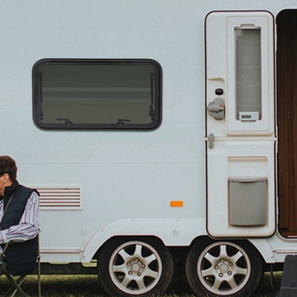 Fenêtres de caravane et de camping-car, 800x500mm, coins arrondis, fenêtre push-out en verre trempé pour camping-car, caravanes, camping-cars