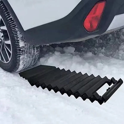 Kit de chaînes à neige et pistes de récupération 4x4 – Tapis de traction robustes avec pelle, équipement d'urgence tout-terrain pour camions/SUV (boue/neige)