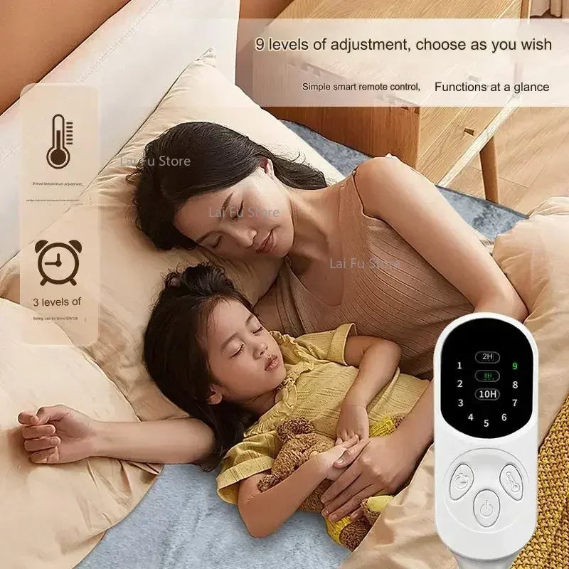 Couverture électrique de voiture lavable en machine, Glutnel, Couverture de voyage métropolitain, Chauffage 9, Niveau 3, Auto Off, Voiture, Camion, SUV, Montres, Hiver, 12V