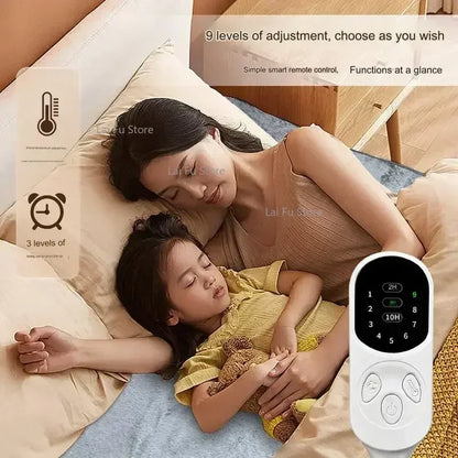 Couverture électrique de voiture lavable en machine, Glutnel, Couverture de voyage métropolitain, Chauffage 9, Niveau 3, Auto Off, Voiture, Camion, SUV, Montres, Hiver, 12V