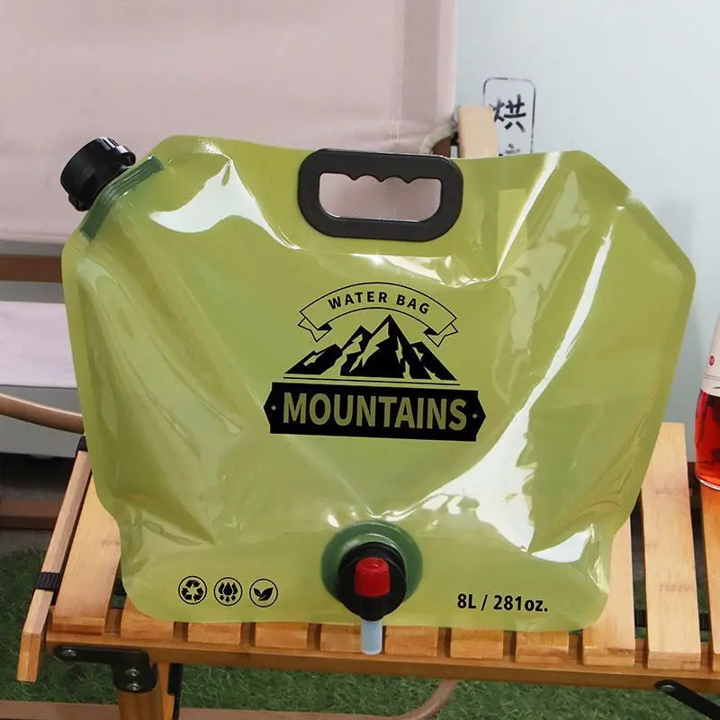Bidon pliant eau pliable 8L conteneur sac d'eau bouteille pliable seau d'eau pliant YYSD04