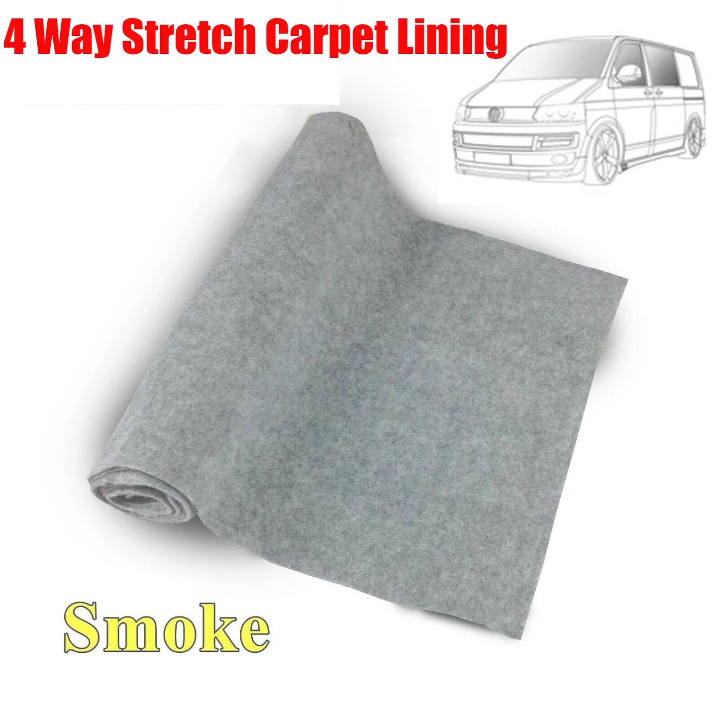 Tapis de doublure de camping-car extensible à 4 voies VW T6 5 Transporter, tissu Non tissé, haute oxygène, ignifuge, isolation thermique, caravane