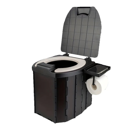 Toilettes pliantes, portables, pliables, boîte de rangement Anti-odeur, toilettes de voiture, toilettes d'urgence de voyage autonome pour adultes