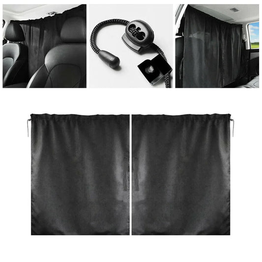 Séparateur de cabine de Taxi de voiture, rideau de cabine de Van, camping-car, noir, protection de la vie privée, siège avant et arrière, rideau de fenêtre, couverture de pare-soleil
