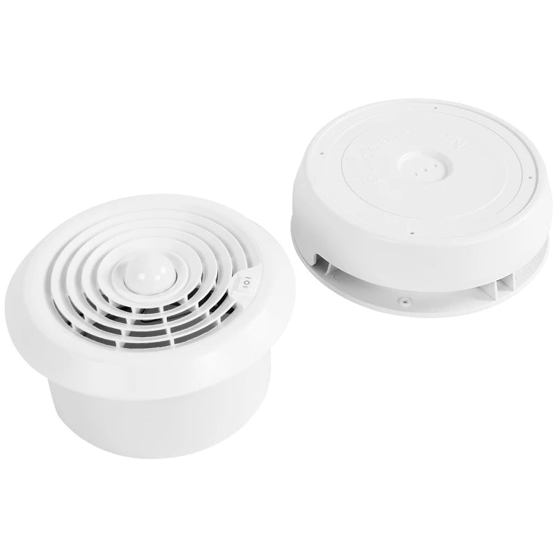 TYCRUCTWIETS-Ventilateur de Ventilation Silencieux avec LED, 12V, pour Caravane, Cuisine, Salle de Bain, Matériau Anti-jaunissement et Anti-âge, Applicable à Hurhome