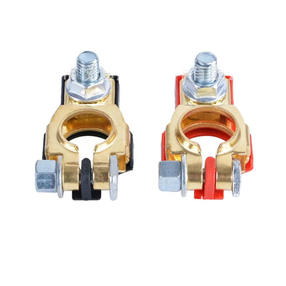 Pinces universelles de bornes de batterie à dégagement rapide 24V 12V, 2 pièces, poteau supérieur de voiture pour caravane bateau moto voiture accessoires de voiture