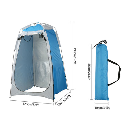 Tente à langer Portable pour douche de plage, abri de pluie et de soleil, abri de confidentialité avec fenêtre pour Camping en plein air, salle de bain