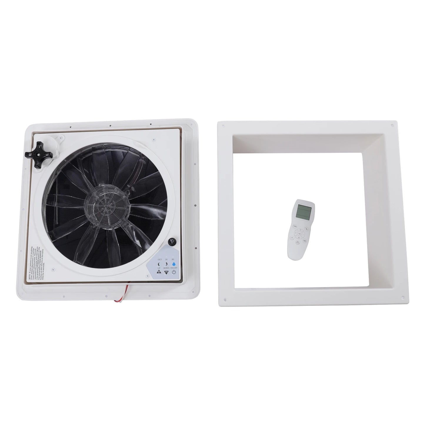 Ventilateur de Toit Réversible pour Hurhome, 36cm/14.2 Pouces, Silencieux, Continu, avec Télécommande de 12V