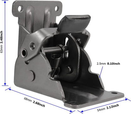Support pliable, charnière de verrouillage pliante, Extension de verrouillage, charnière autobloquante avec vis pour pieds de pieds de Table et de lit, 4 pièces